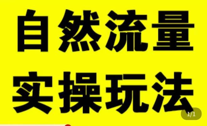 拼多多自然流量天花板，拼多多自然流的实操玩法，自然流量是怎么来的，如何开车带来自然流等知识-千寻创业网