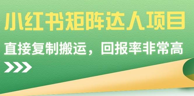 （9019期）小红书矩阵达人项目，直接复制搬运，回报率非常高-千寻创业网