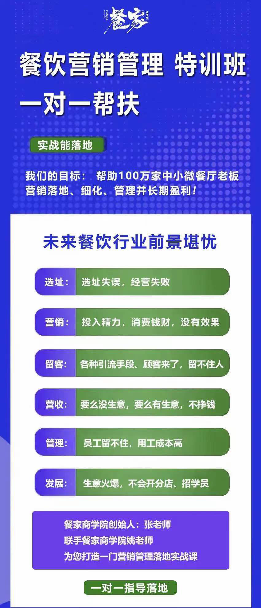 图片[1]-餐饮营销管理特训班：选址+营销+留客+营收+管理+发展-千寻创业网