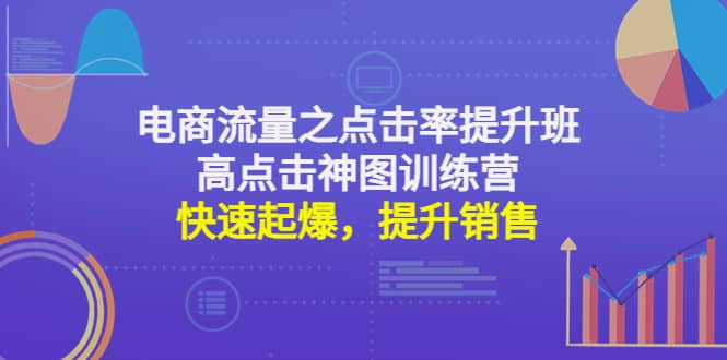 电商流量之点击率提升班+高点击神图训练营：快速起爆，提升销售-千寻创业网