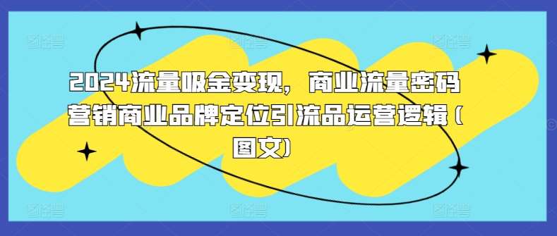 2024流量吸金变现，商业流量密码营销商业品牌定位引流品运营逻辑(图文)-千寻创业网