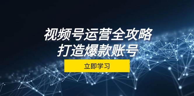 视频号运营全攻略，从定位到成交一站式学习，视频号核心秘诀，打造爆款账号-千寻创业网