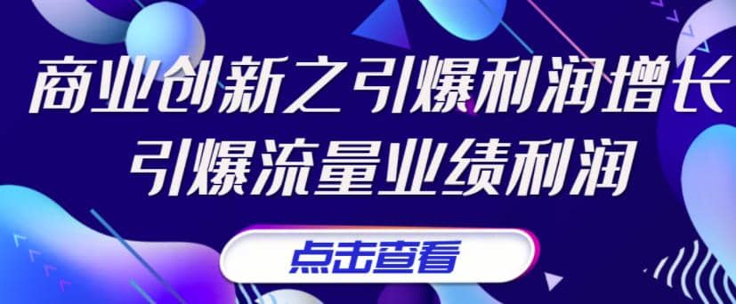 《商业创新之引爆利润增长》引爆流量业绩利润-千寻创业网