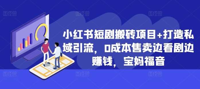 小红书短剧搬砖项目+打造私域引流，0成本售卖边看剧边赚钱，宝妈福音【揭秘】-千寻创业网