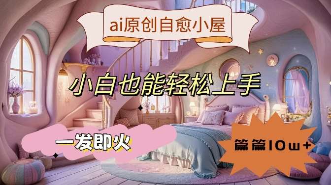 ai原创治愈小屋，小白也能轻松上手，一发即火，篇篇10w+【揭秘】-千寻创业网