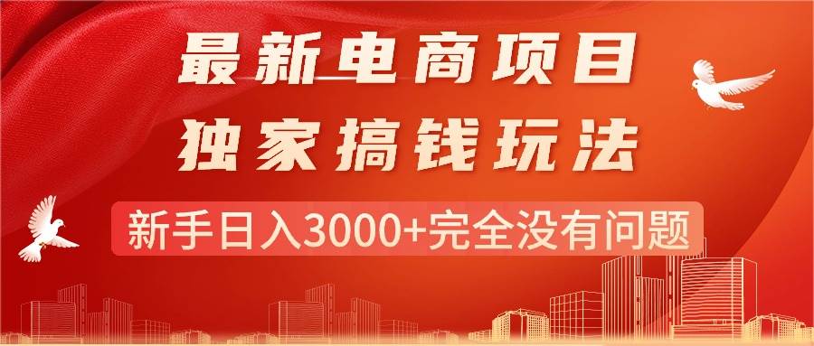 （11101期）最新电商项目-搞钱玩法，新手日入3000+完全没有问题-千寻创业网