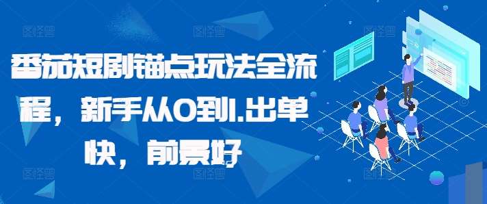 番茄短剧锚点玩法全流程，新手从0到1，出单快，前景好-千寻创业网