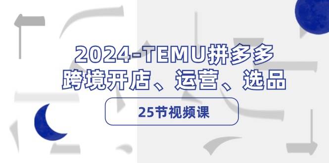 （12106期）2024-TEMU拼多多·跨境开店、运营、选品（25节视频课）-千寻创业网