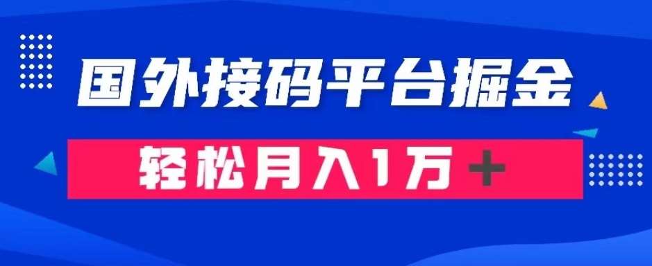 通过国外接码平台掘金：成本1.3，利润10＋，轻松月入1万＋【揭秘】-千寻创业网