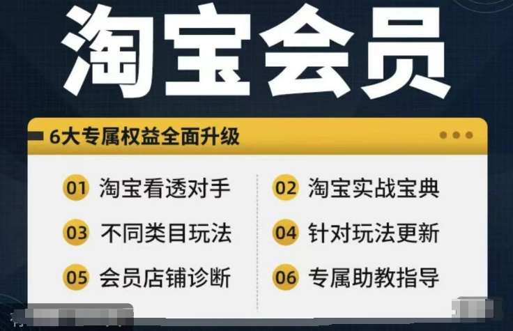 淘宝会员【淘宝所有课程，全面分析对手】，初级到高手全系实战宝典-千寻创业网