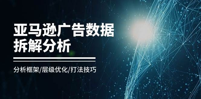 （11004期）亚马逊-广告数据拆解分析，分析框架/层级优化/打法技巧（8节课）-千寻创业网