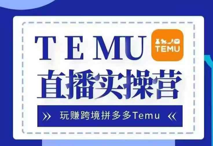 Temu直播实战营，玩赚跨境拼多多Temu，国内电商卷就出海赚美金-千寻创业网