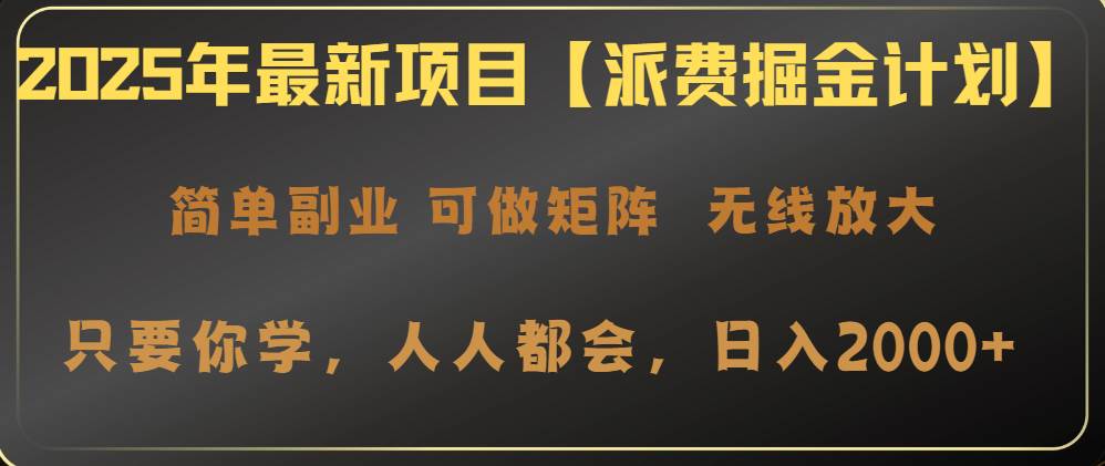 （14518期）2025年最新项目【派费掘金计划】操作简单，日入2000+-千寻创业网